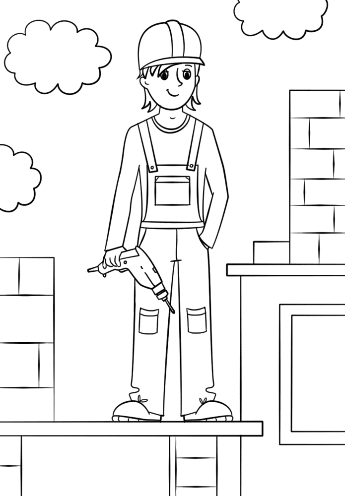 Desenho de Dia Do Trabalho para colorir e imprimir: número 12