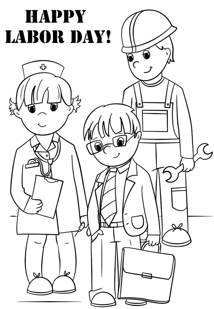 Desenho de Dia Do Trabalho para colorir e imprimir: número 15