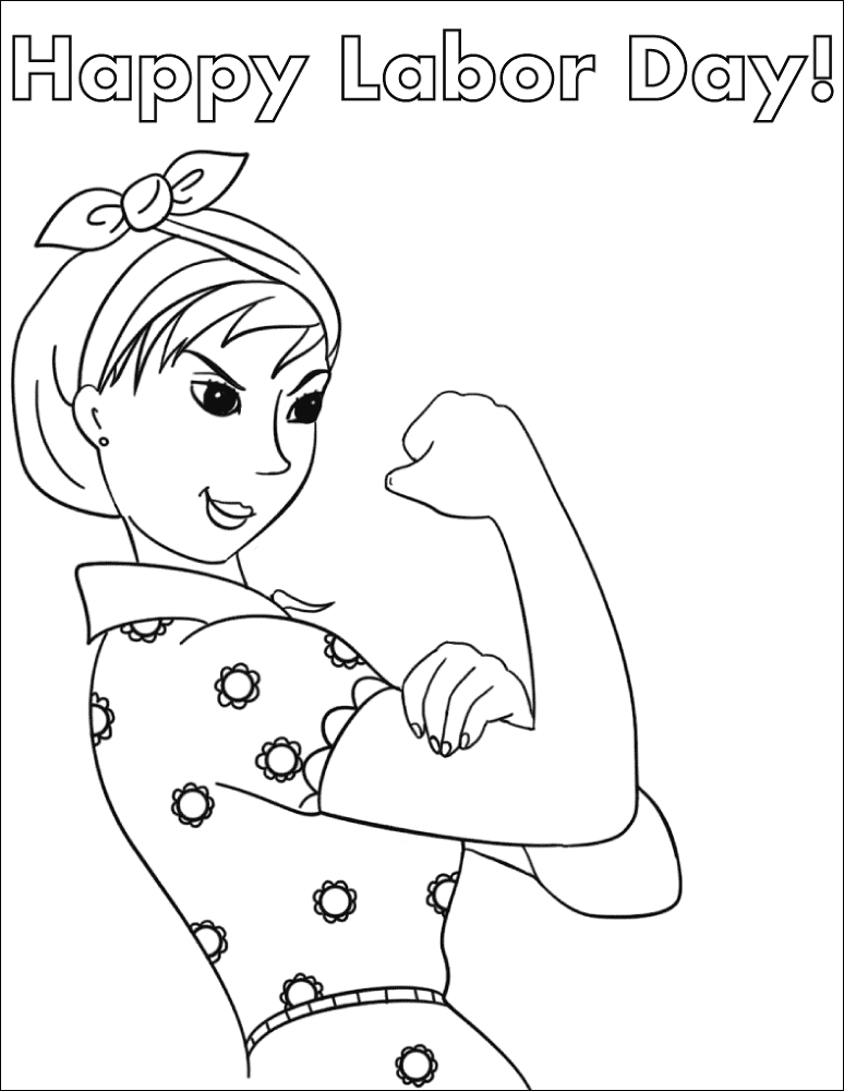 Desenho de Dia Do Trabalho para colorir e imprimir: número 17