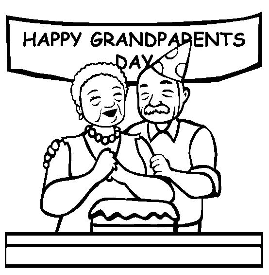 Desenho de Dia Dos Avós para colorir e imprimir: número 2