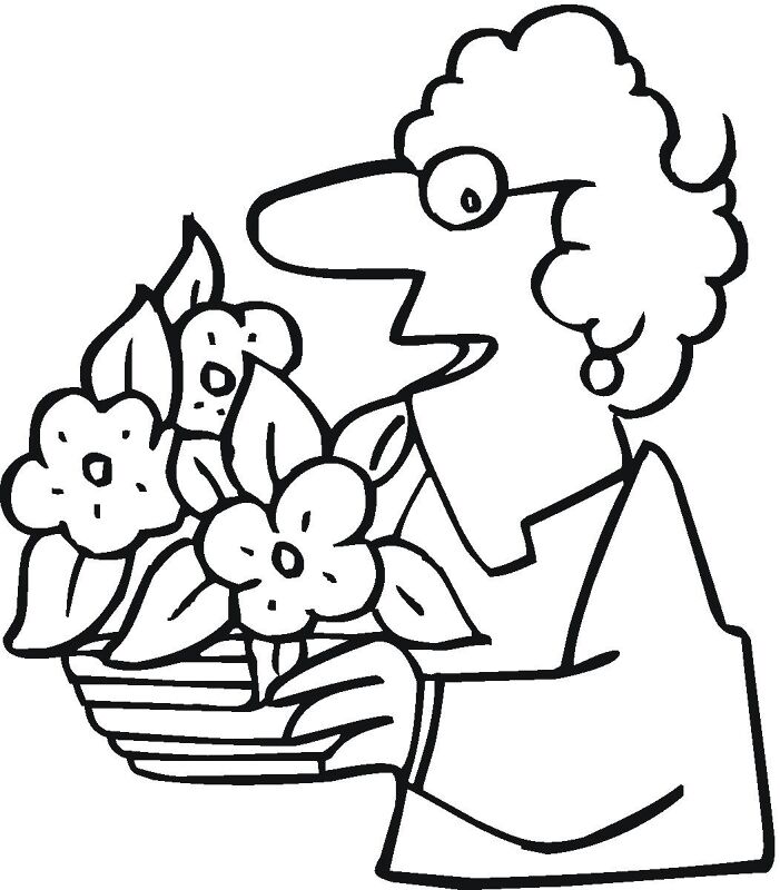Desenho de Dia Dos Avós para colorir e imprimir: número 19