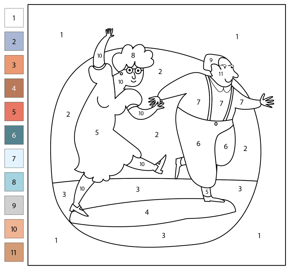 Desenho de Dia Dos Avós para colorir e imprimir: número 20