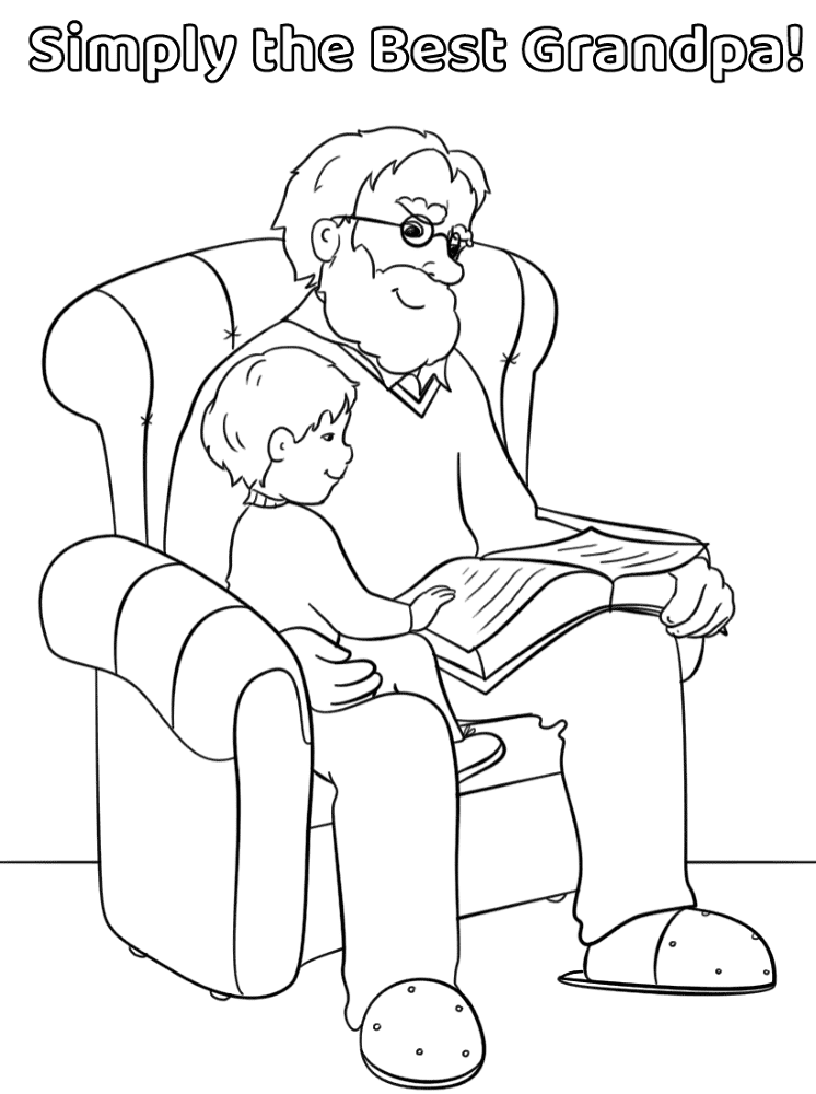 Desenho de Dia Dos Avós para colorir e imprimir: número 22