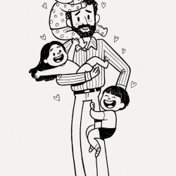 Desenho de Dia Dos Pais para colorir e imprimir: número 40