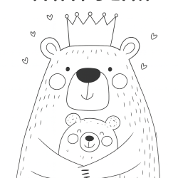 Desenho de Dia Dos Pais para colorir e imprimir: número 42