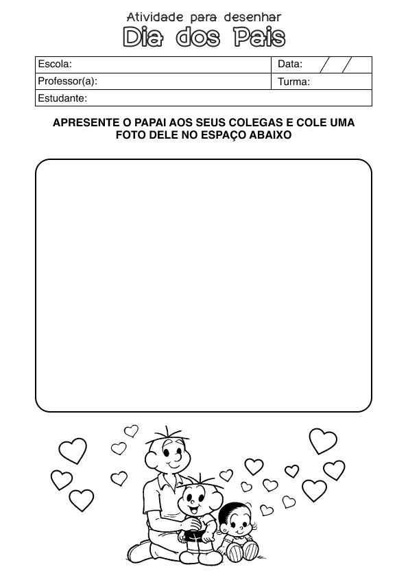 Desenho de Dia Dos Pais para colorir e imprimir: número 44