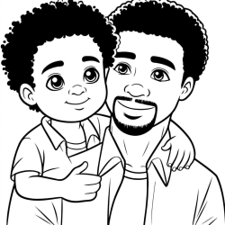 Desenho de Dia Dos Pais para colorir e imprimir: número 48