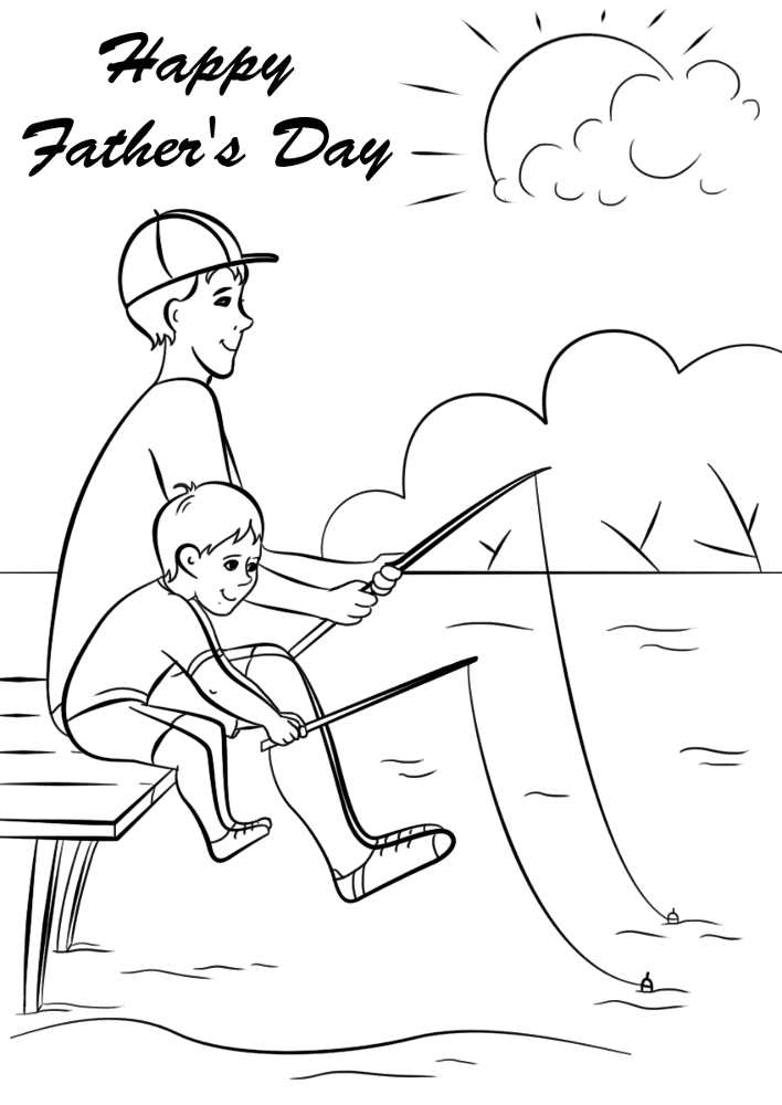 Desenho de Dia Dos Pais para colorir