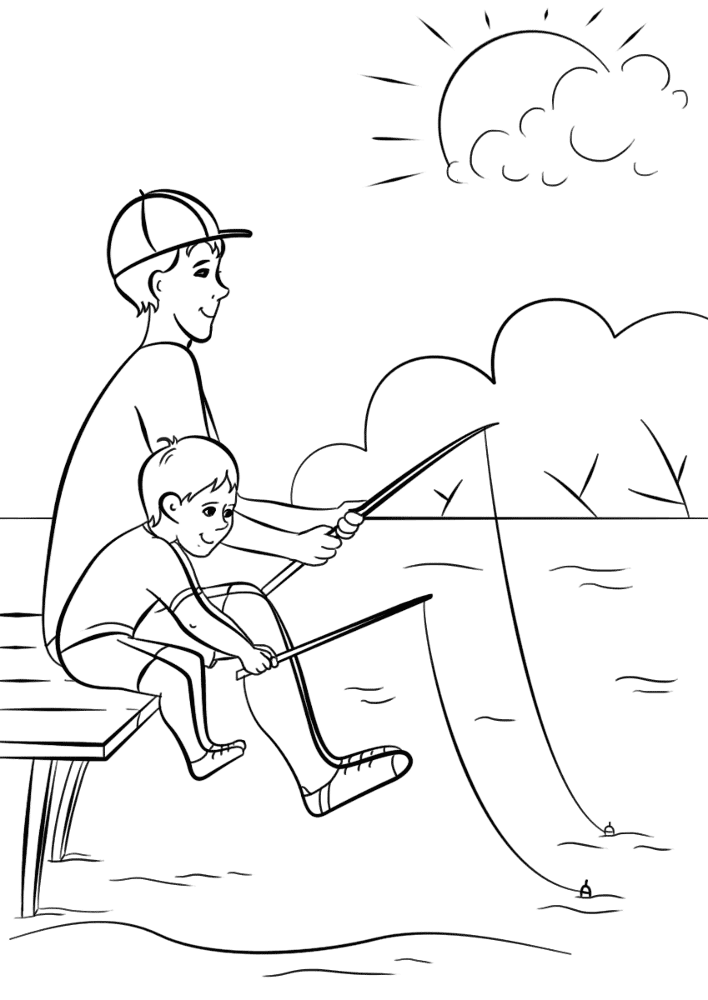 Desenho de Dia Dos Pais para colorir