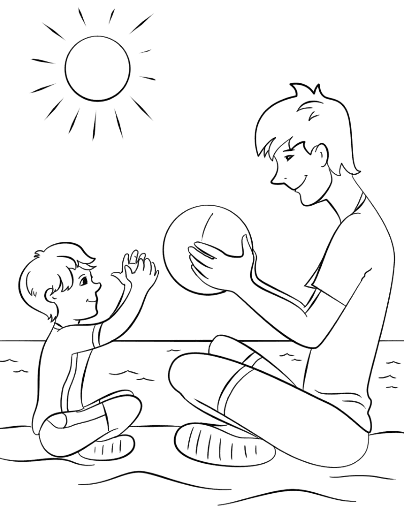 Desenho de Dia Dos Pais para colorir