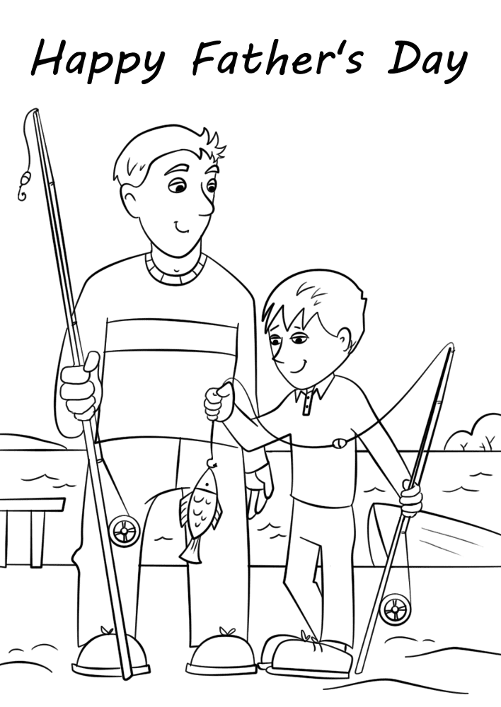 Desenho de Dia Dos Pais para colorir