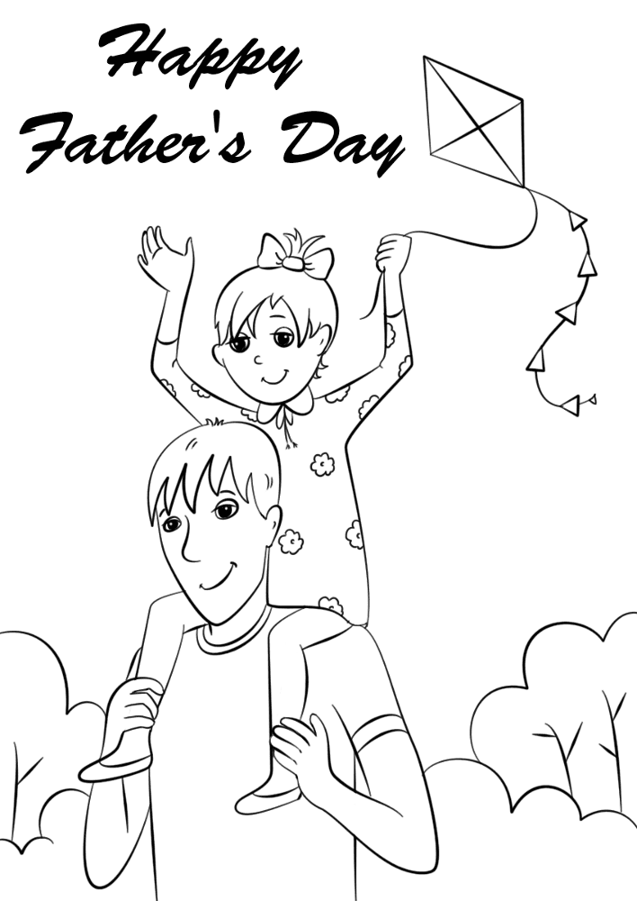 Desenho de Dia Dos Pais para colorir