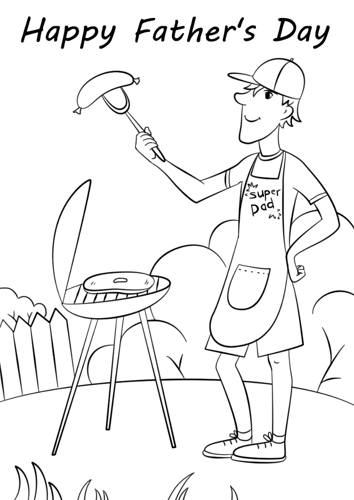 Desenho de Dia Dos Pais para colorir