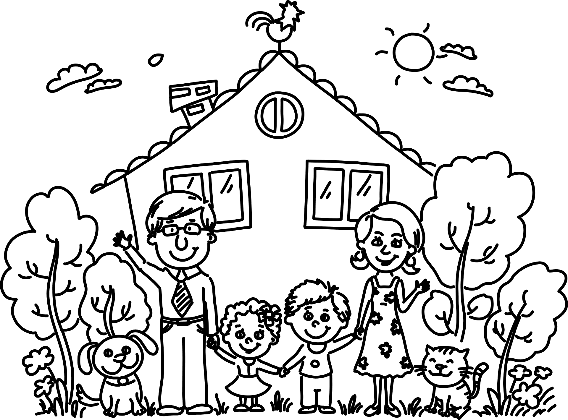 Desenho de Dia Dos Pais para colorir