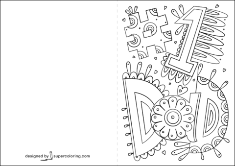 Desenho de Dia Dos Pais para colorir