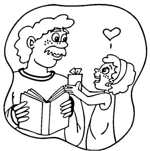 Desenho de Dia Dos Pais para colorir