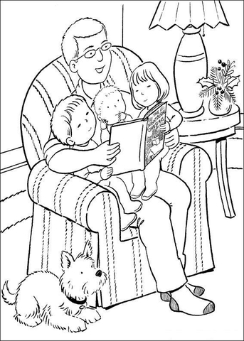 Desenho de Dia Dos Pais para colorir
