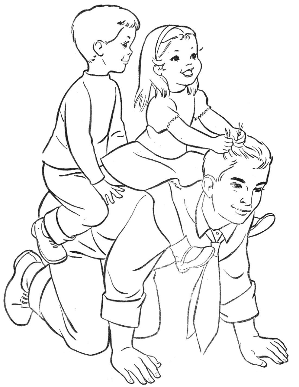 Desenho de Dia Dos Pais para colorir