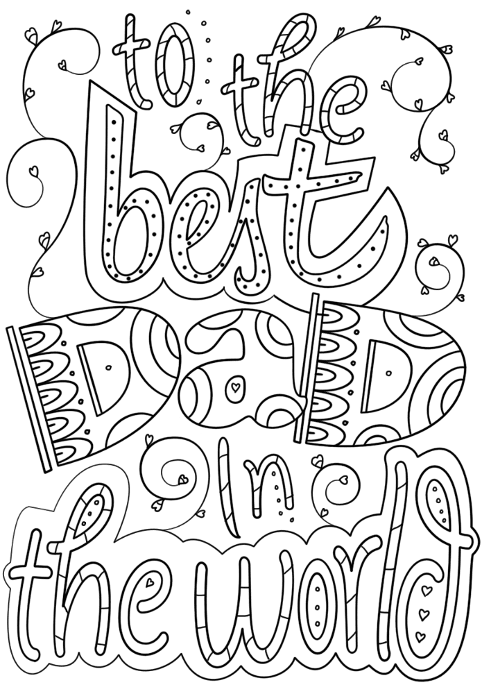 Desenho de Dia Dos Pais para colorir