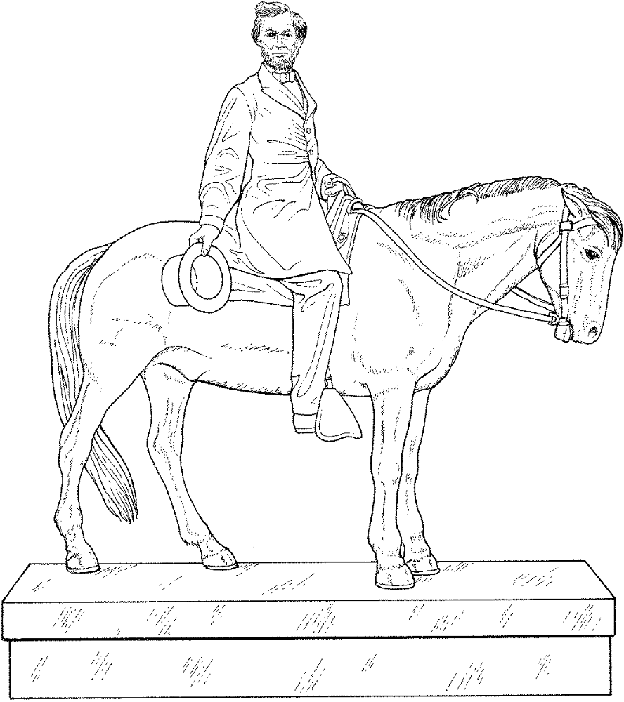 Desenho de Dia Dos Presidentes para colorir e imprimir: número 5
