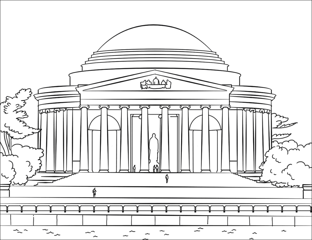 Desenho de Dia Dos Presidentes para colorir e imprimir: número 12