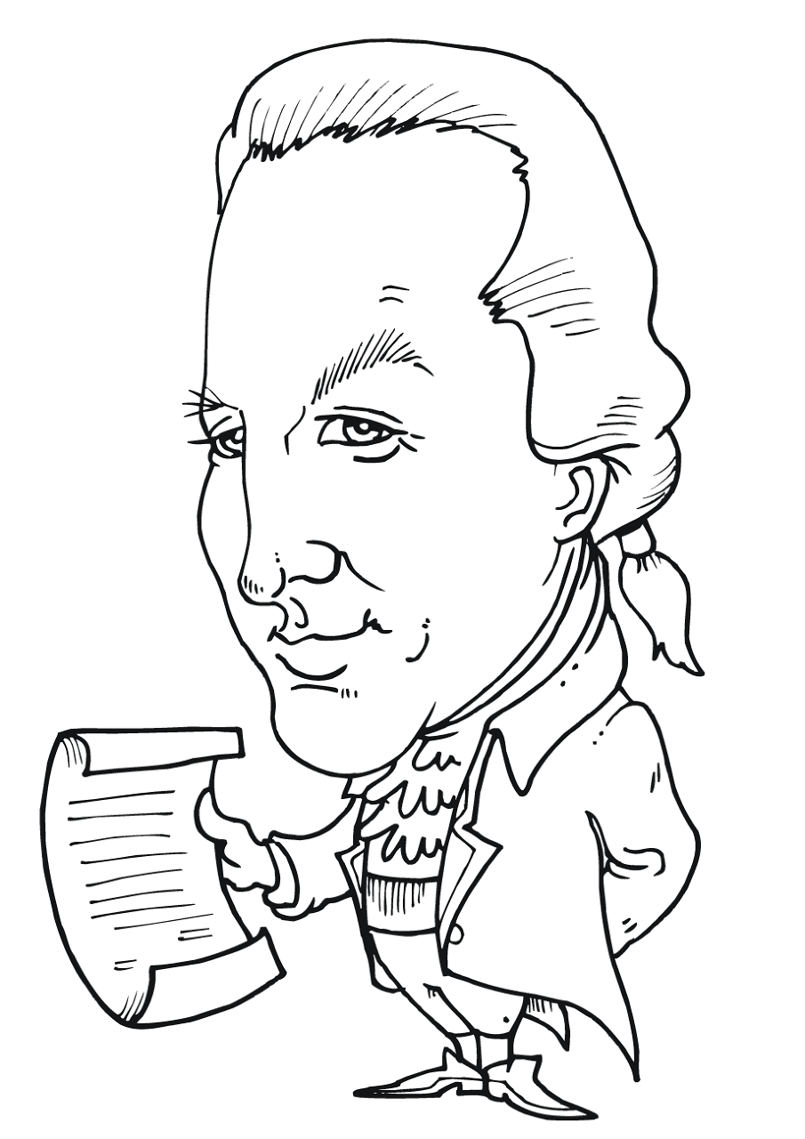 Desenho de Dia Dos Presidentes para colorir e imprimir: número 13