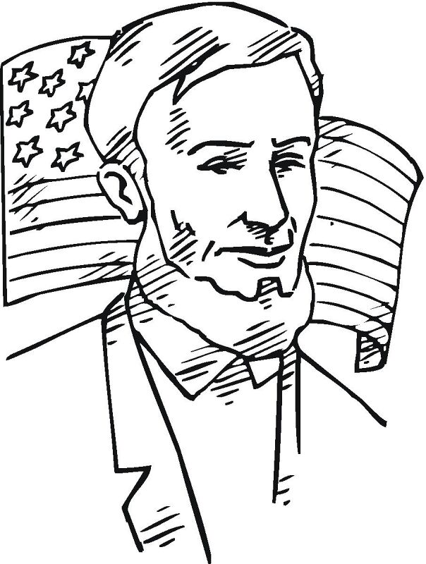 Desenho de Dia Dos Presidentes para colorir e imprimir: número 15
