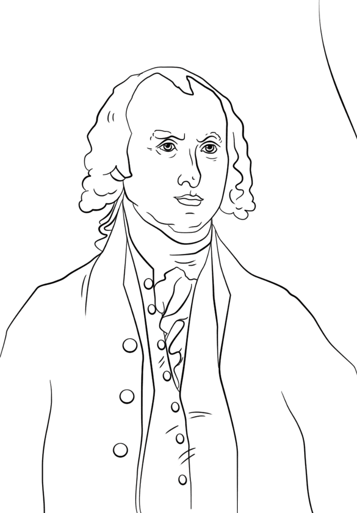 Desenho de Dia Dos Presidentes para colorir e imprimir: número 19