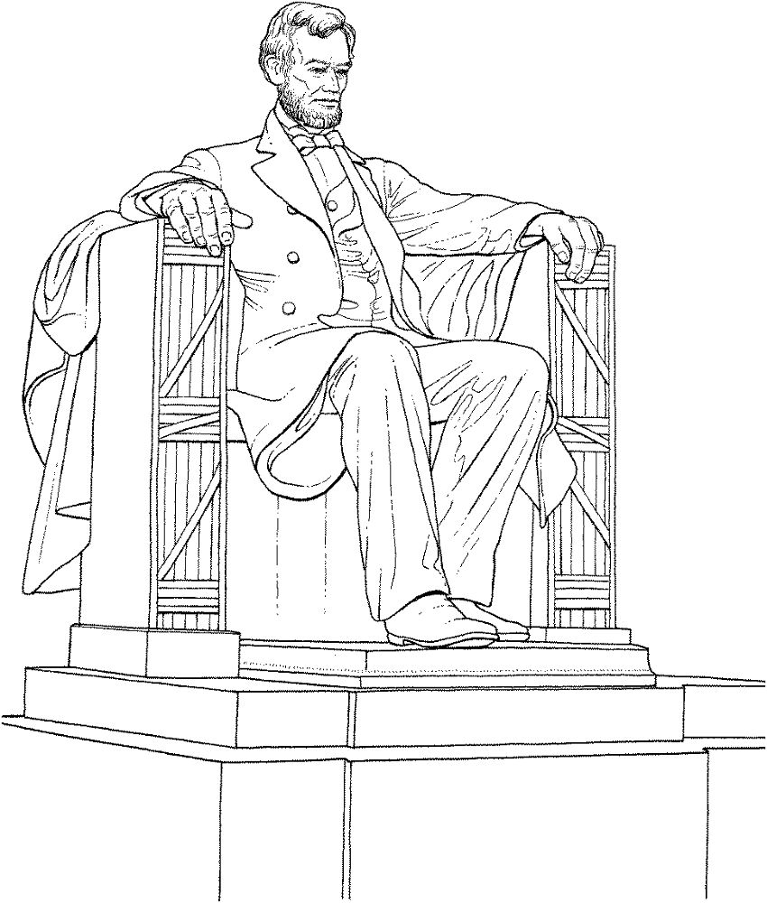 Desenho de Dia Dos Presidentes para colorir e imprimir: número 22