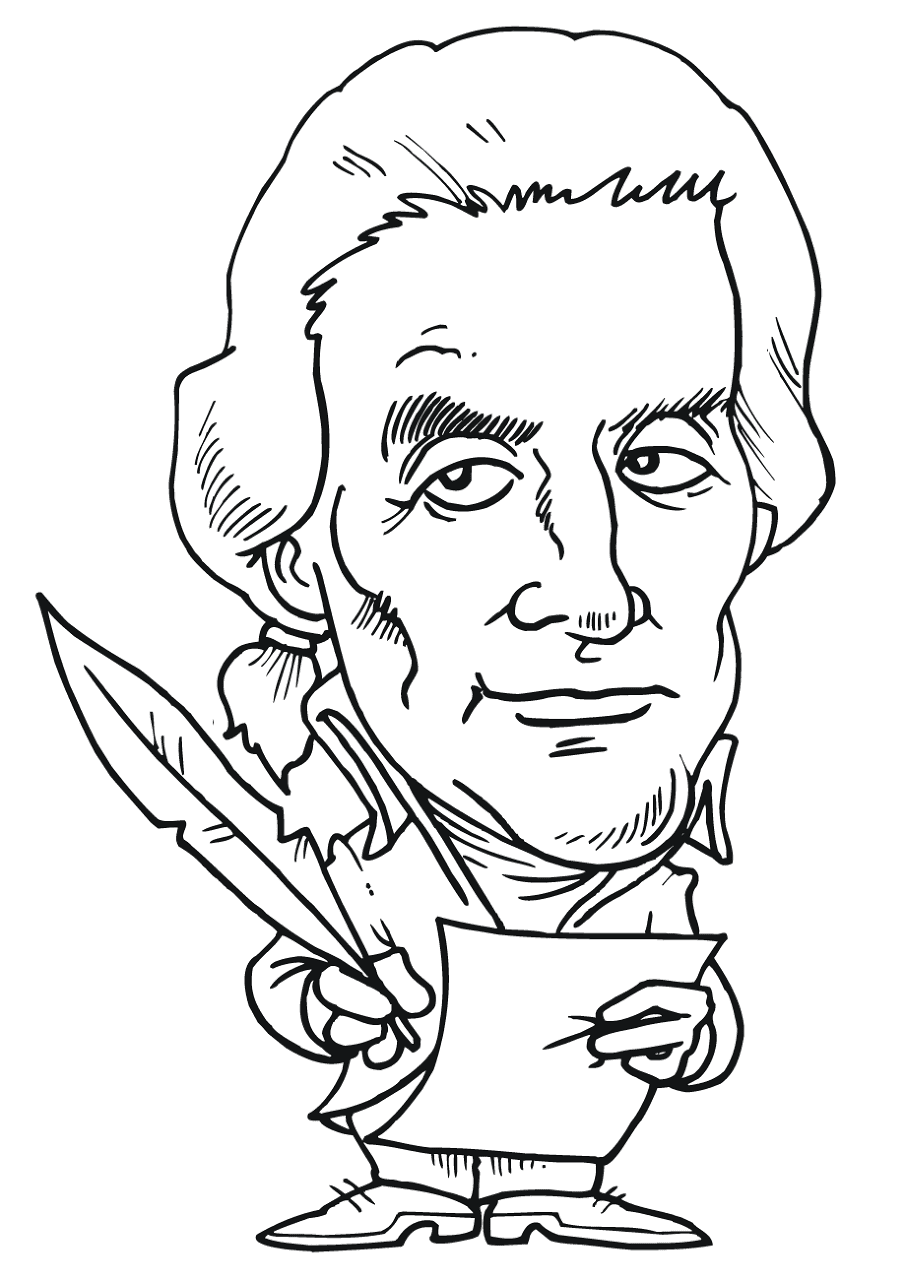 Desenho de Dia Dos Presidentes para colorir e imprimir: número 23