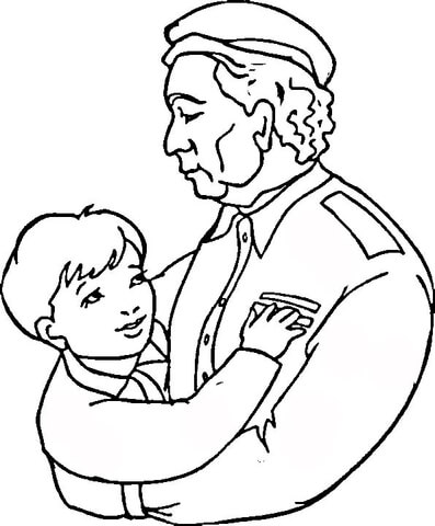 Desenho de Dia Dos Veteranos para colorir e imprimir: número 3