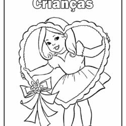 Desenho de Dia das Criancas para colorir e imprimir: número 3