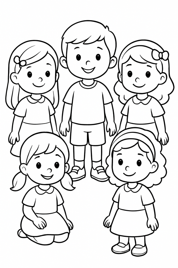Desenho de Dia das Criancas para colorir e imprimir: número 17