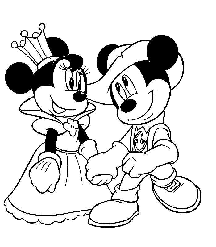 Desenho de Disney para colorir e imprimir: número 5