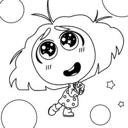 Desenho de Divertidamente para colorir e imprimir: número 8