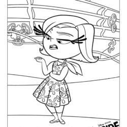 Desenho de Divertidamente para colorir e imprimir: número 10
