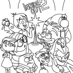 Desenho de Divertidamente para colorir e imprimir: número 11