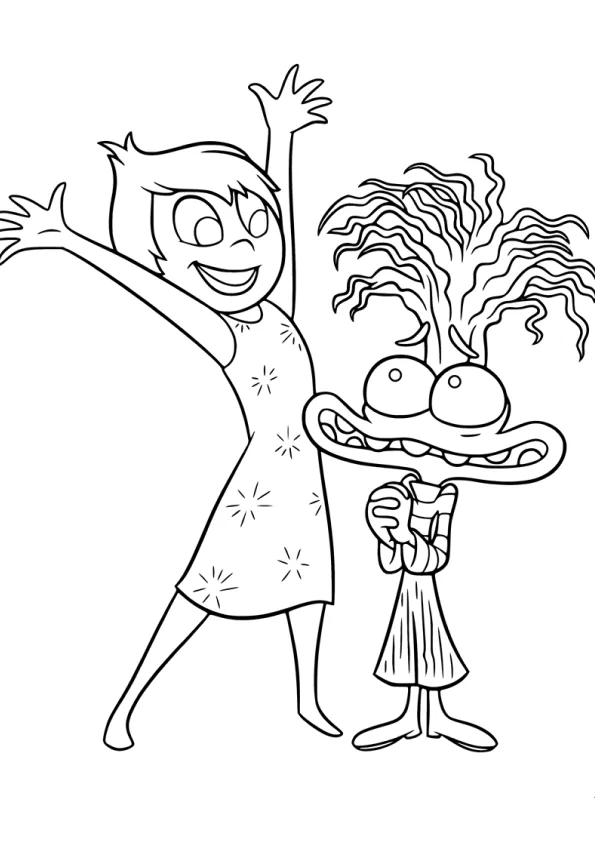 Desenho de Divertidamente para colorir e imprimir: número 13