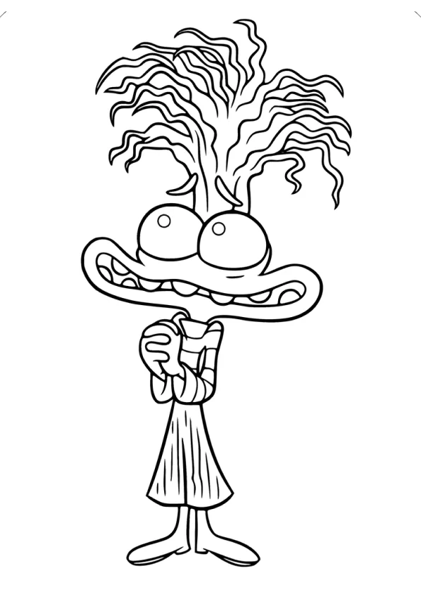 Desenho de Divertidamente para colorir e imprimir: número 15