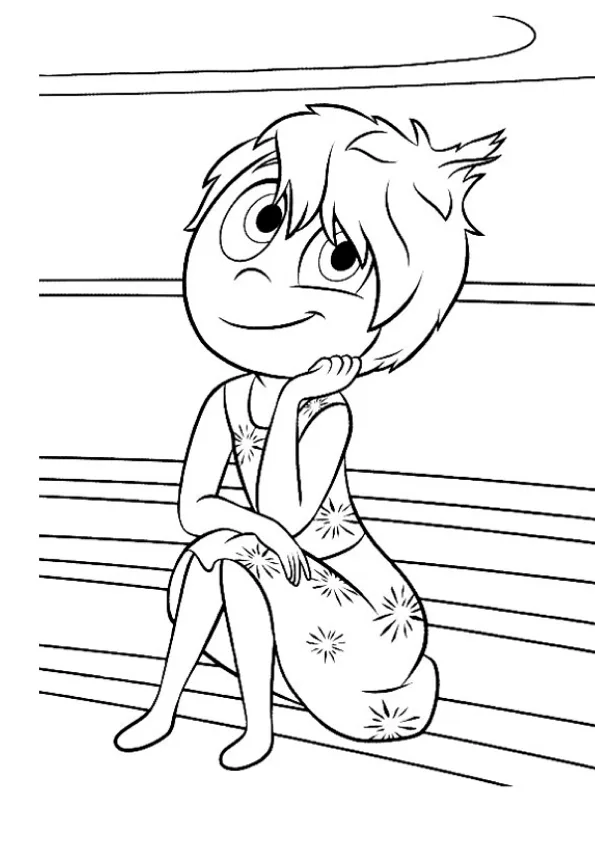 Desenho de Divertidamente para colorir e imprimir: número 16