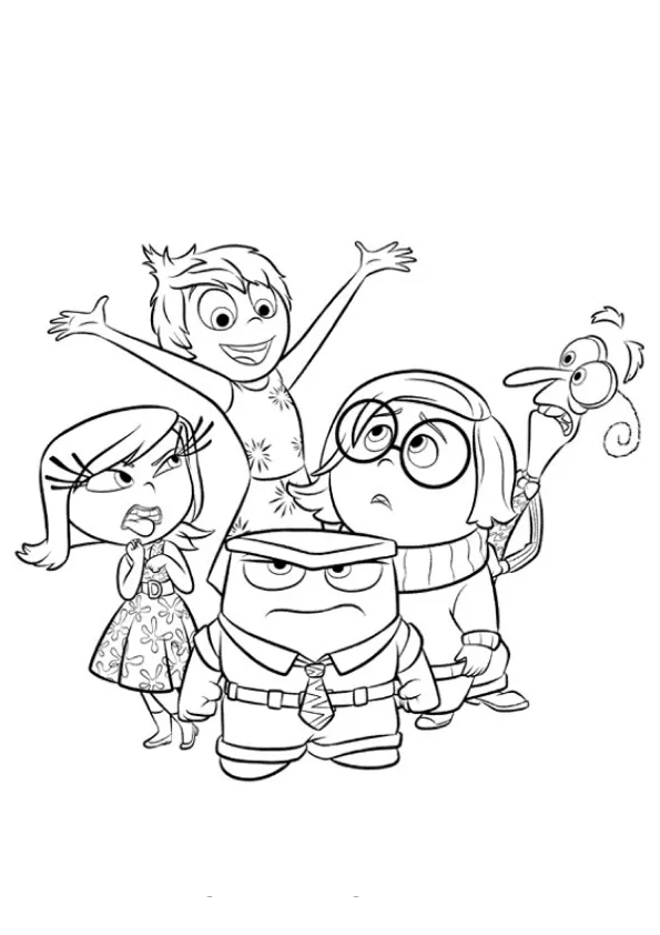 Desenho de Divertidamente para colorir e imprimir: número 17