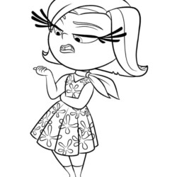 Desenho de Divertidamente para colorir e imprimir: número 20