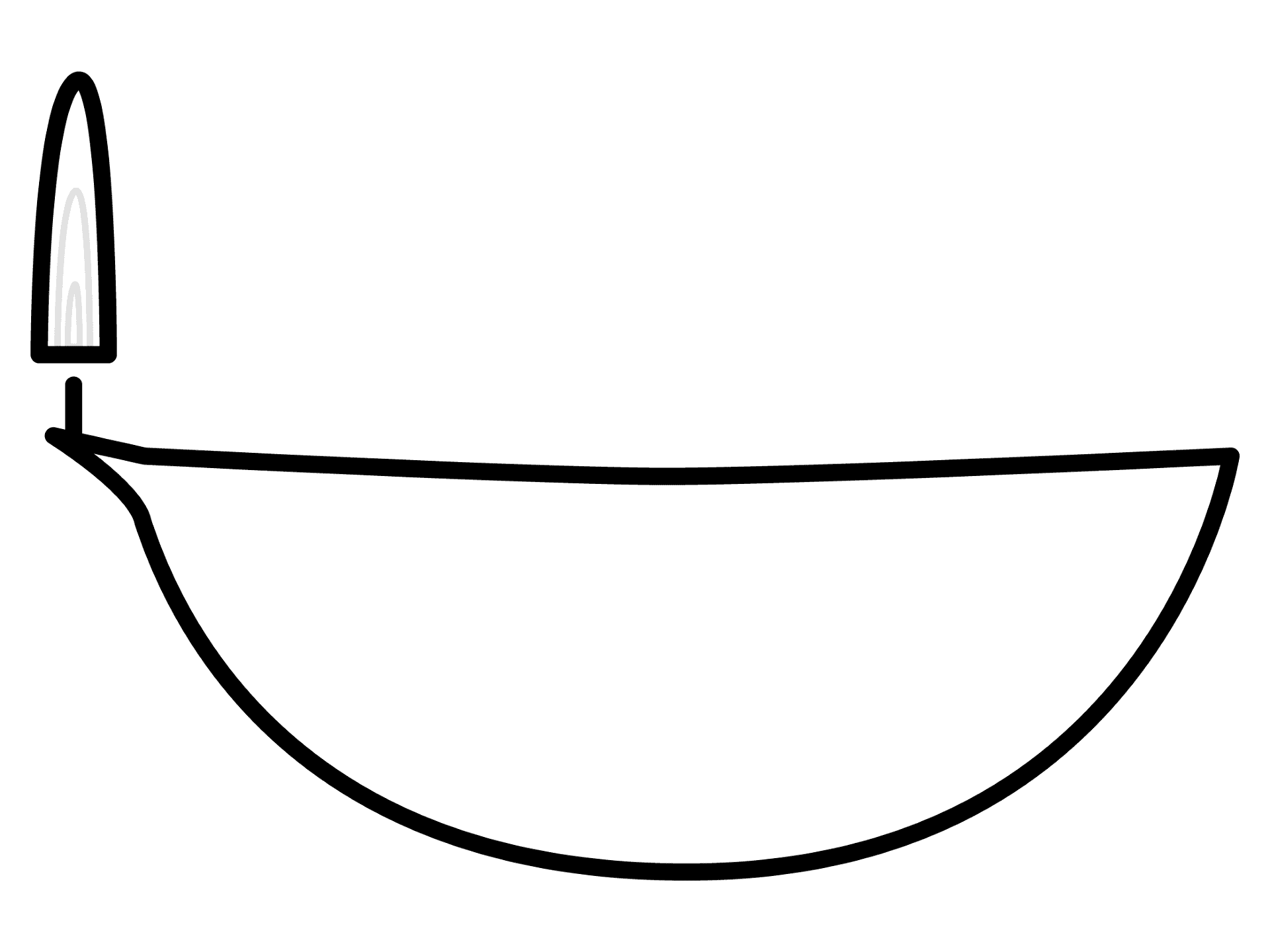 Desenho de Diwali para colorir e imprimir: número 1