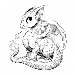 Desenho de Dragoes para colorir e imprimir: número 7