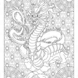 Desenho de Dragoes para colorir e imprimir: número 8