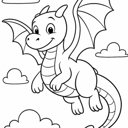 Desenho de Dragoes para colorir e imprimir: número 20