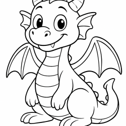 Desenho de Dragoes para colorir e imprimir: número 21
