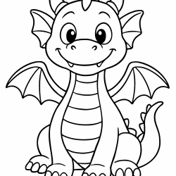 Desenho de Dragoes para colorir e imprimir: número 23