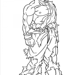Desenho de Dragon Ball Z para colorir e imprimir: número 8