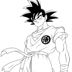 Desenho de Dragon Ball Z para colorir e imprimir: número 9